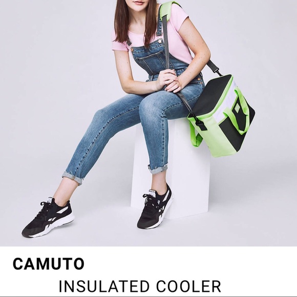 🆕 Insulated Travel Cooler Bag Grn/Grey CAMUTO DSW - Picture 11 of 12